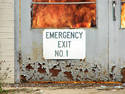 Emergency Exit destroyed