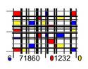 Piet Mondrian Barcode