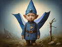 Blue winged gnome