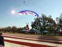 parachuting in the park