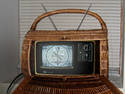 Old Portable TV Basket