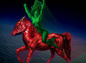 Red dragon Green lady