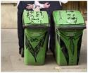 Stan & Ollie trash cans