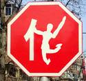 China STOP sign