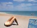 topless beach