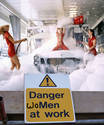 Danger women at work