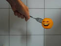 forked orange:)