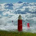 Surreal lighthouse