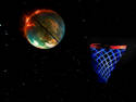 basketball&net in space