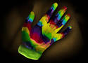 Rainbow glove