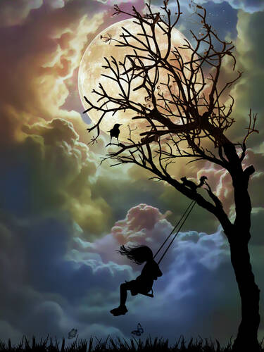 Swinging at Night