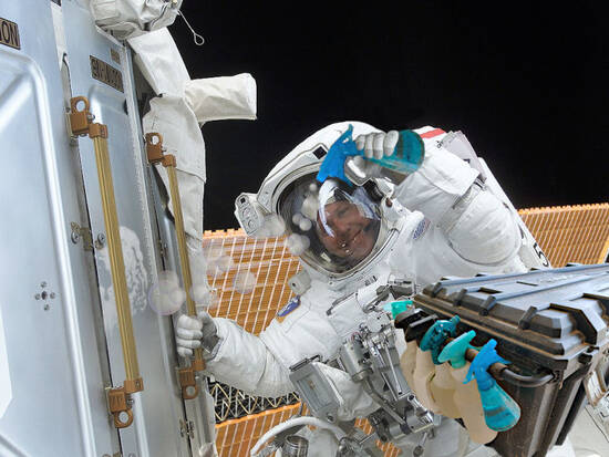 Cleaning time in space