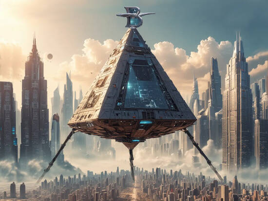 The emblem of a city
