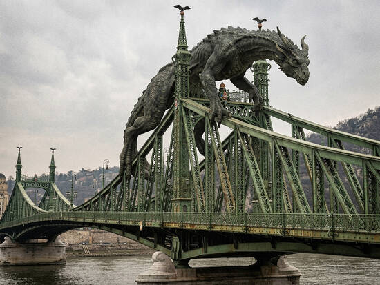 Liberty bridge dragon