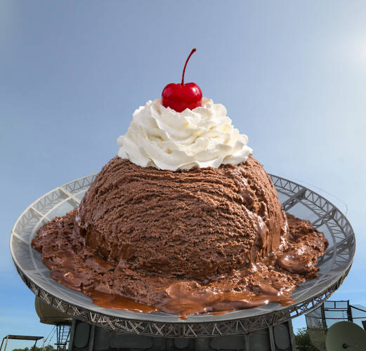 Radar Ice Cream Dish