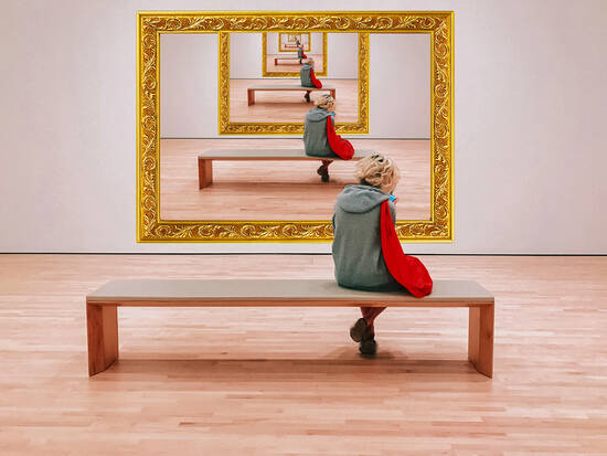 Me & myself in a gallery