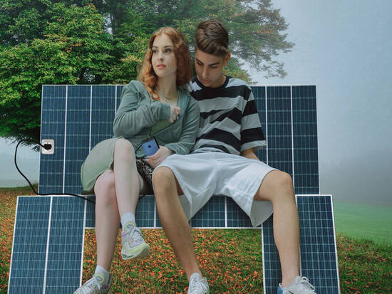On the solar bench