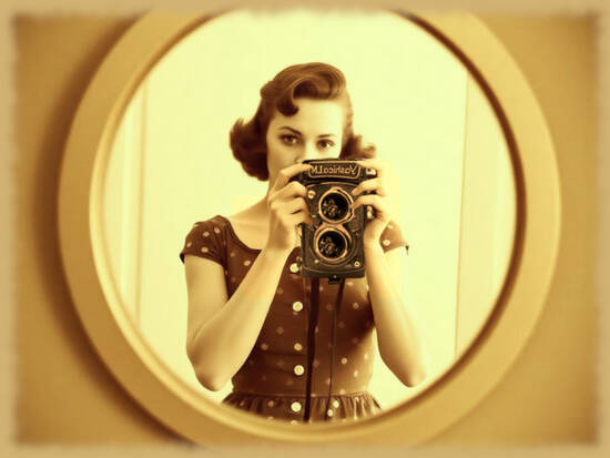 Old camera, Old photo