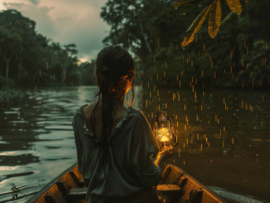 On a boat