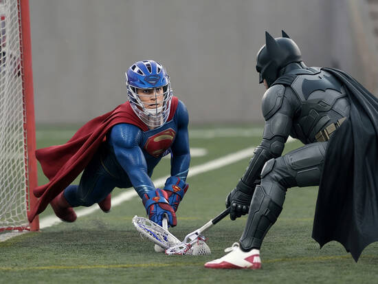 Super hero face-off