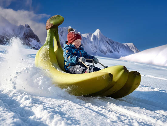 Banana sledge