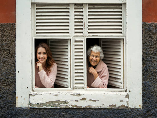 Two windows, one smile