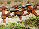Rusty Bolted Chain