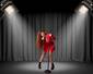 Singer in Red by Sis