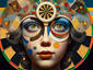 The dart board girl