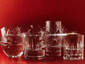 Glassware on Red