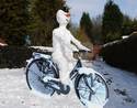 Cycling snowman