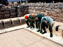 Roman public toilets