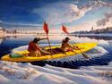 Winter canoeing